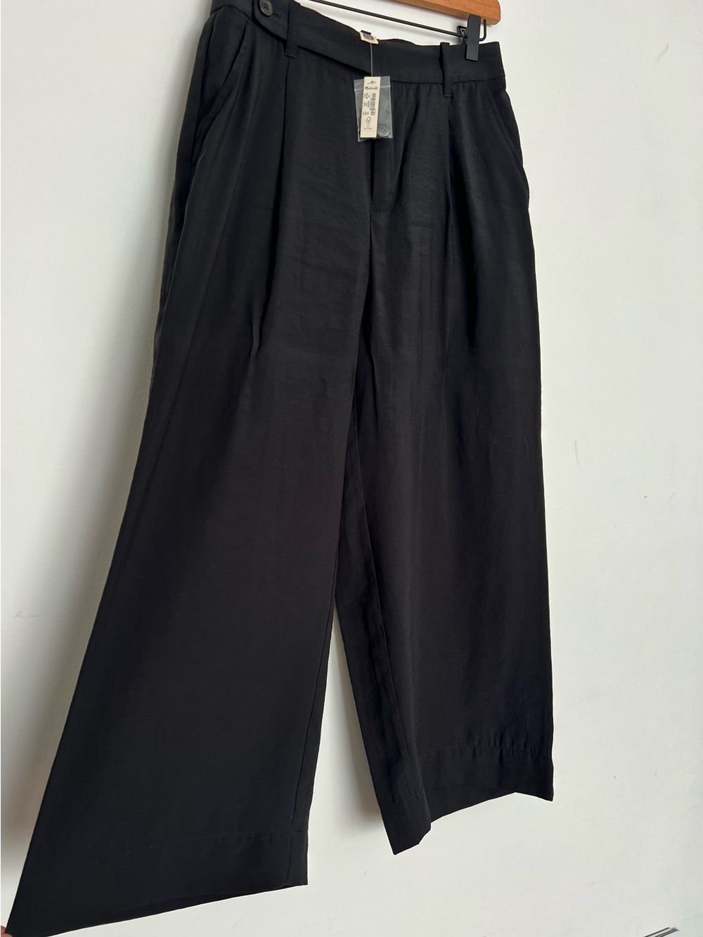 NEW Madewell Wide-Leg Black Dress Pants